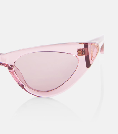 Attico X Linda Farrow Dora Sunglasses In Pink