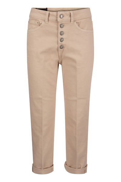 Shop Dondup Koons - Loose-fit Fleece Trousers In Pink