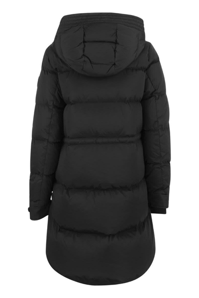 Shop Woolrich Alsea - Hooded Down Jacket In Black