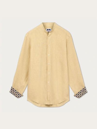Shop Love Brand & Co. Men's Eye Of The Tiger Maycock Linen Shirt