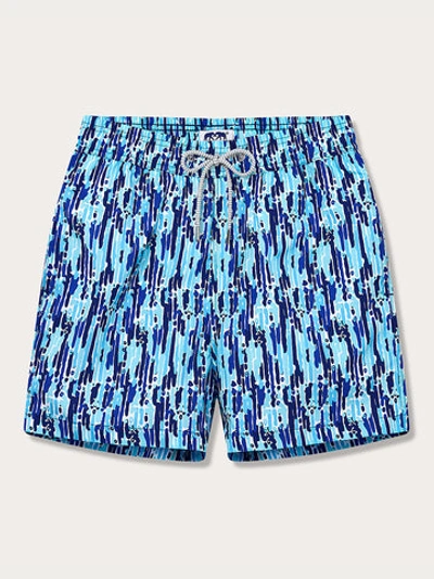 Shop Love Brand & Co. Men's Waterfall Staniel Swim Shorts