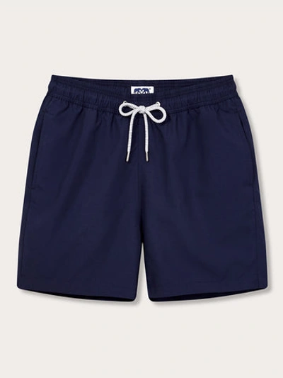 Shop Love Brand & Co. Men's Navy Blue Staniel Swim Shorts