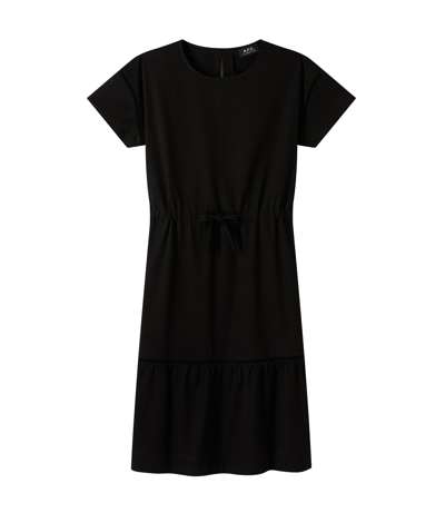 Shop Apc Ida Dress In Lzz - Black