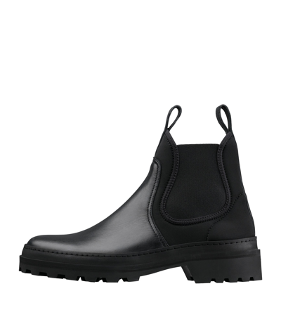 Shop Apc 35 Chelsea Boots In Lzz - Black