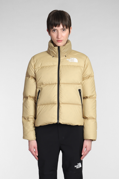 Shop The North Face Puffer In Khaki Polyamide