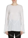GIVENCHY Silk Crepe De Chine Flared Sleeve Blouse