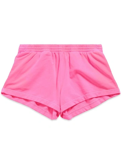 Shop Balenciaga Running Shorts In Fluo Pink