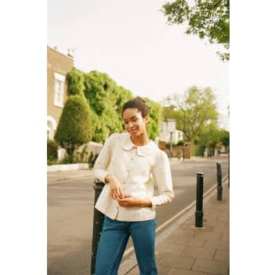 Shop Percy Langley Linen Blouse In Natural By Má + Lin
