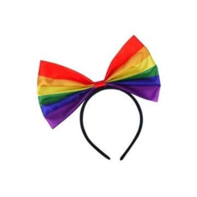 Shop &quirky Pride Rainbow Bow Headband