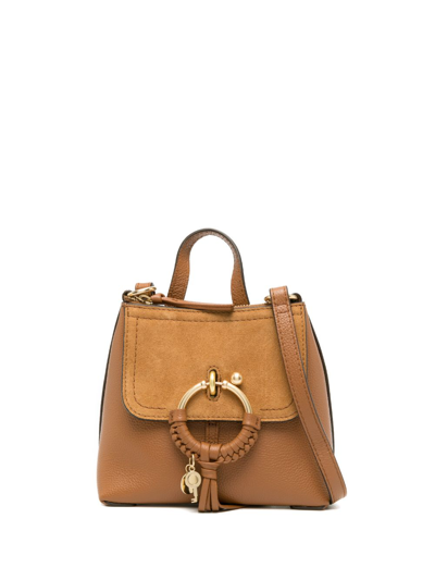 Shop See By Chloé Joan Leather Backpack In Brown