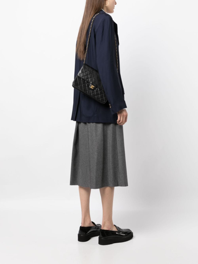 Chanel Pre-owned 2000 Medium Classic Flap Shoulder Bag - Black