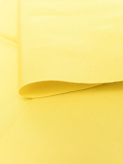 Shop Sara Roka Self-tie Grosgrain Belt In Yellow