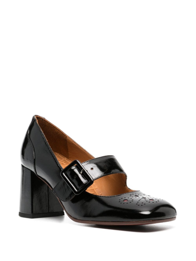 Shop Chie Mihara Paypau 60mm Leather Pumps In Black