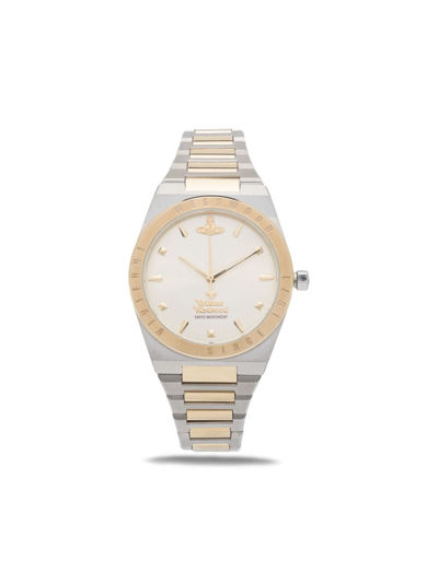 Shop Vivienne Westwood Charterhouse 40mm In Silver