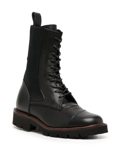 Shop Y's Lace-up Ankle Boots In Black