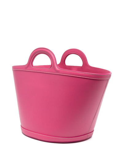Marni Fuchsia Tropicalia Tote Bag In Pink