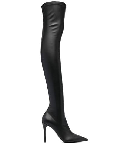 Shop Stella Mccartney Iconic 100mm Heeled Boots In Black