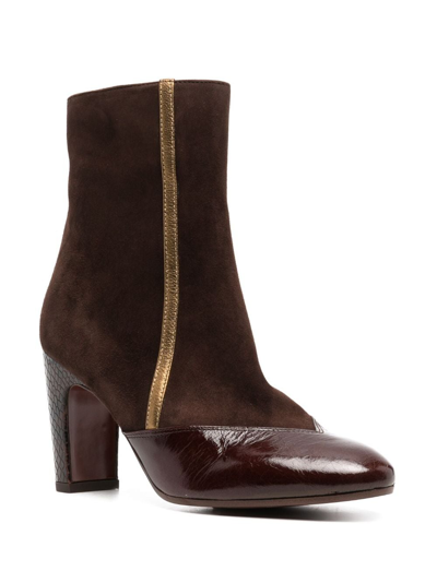 Shop Chie Mihara Ewan 75mm Leather Ankle Boots In Brown