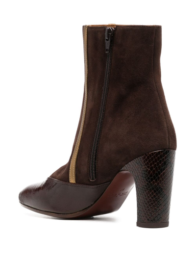 Shop Chie Mihara Ewan 75mm Leather Ankle Boots In Brown