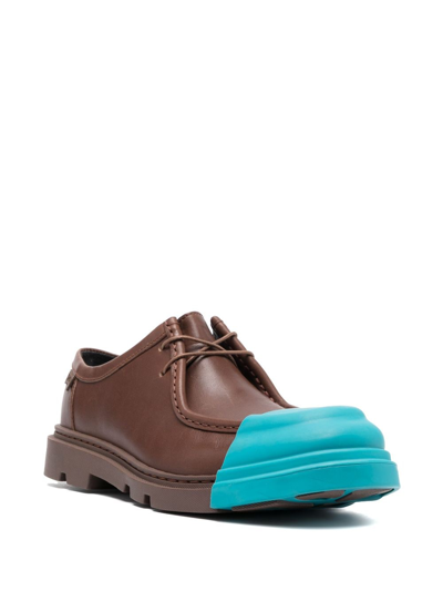 Shop Camper Junction Lace-up Leather Brogues In Brown