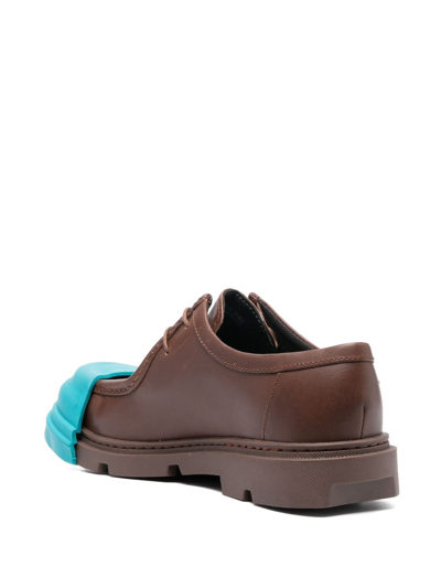 Shop Camper Junction Lace-up Leather Brogues In Brown