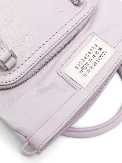 Shop Maison Margiela Micro 5ac Classique Top-handle Bag In Purple