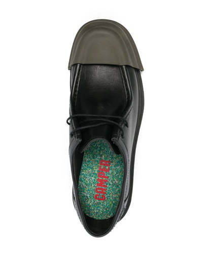 Shop Camper Junction Leather Loafers In Black