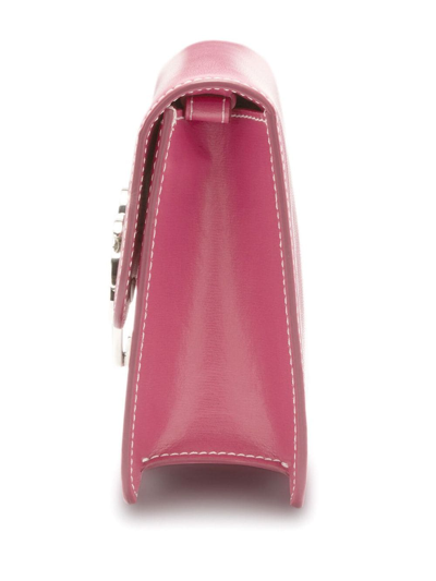 Shop Palm Angels Palm Beach Crossbody Bag In Pink