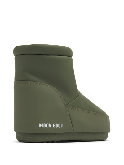 Shop Moon Boot Icon Low Snow Boots In Green