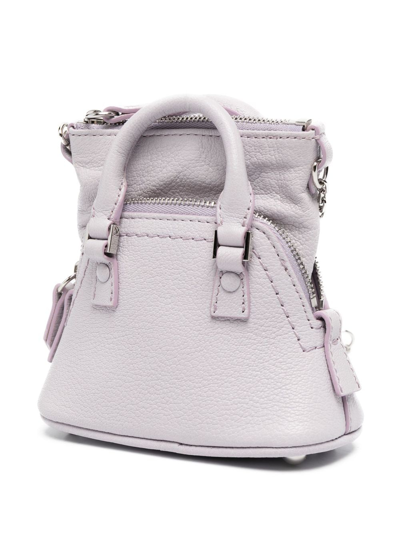 Shop Maison Margiela 5ac Classique Baby Shoulder Bag In Purple