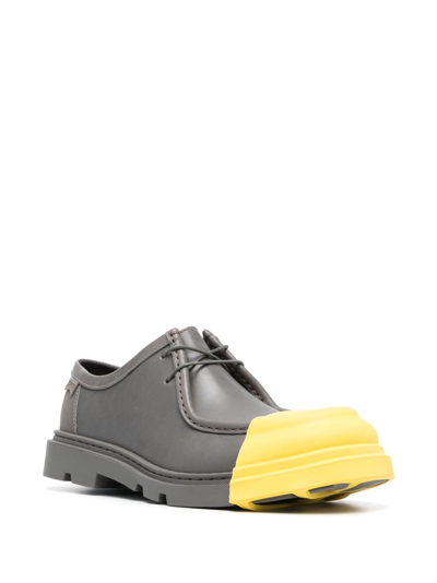 Shop Camper Junction Lace-up Loafers In Grey