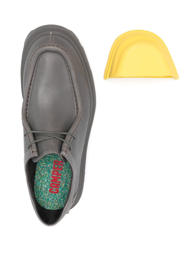 Camper Junction Lace-up Loafers In Grey