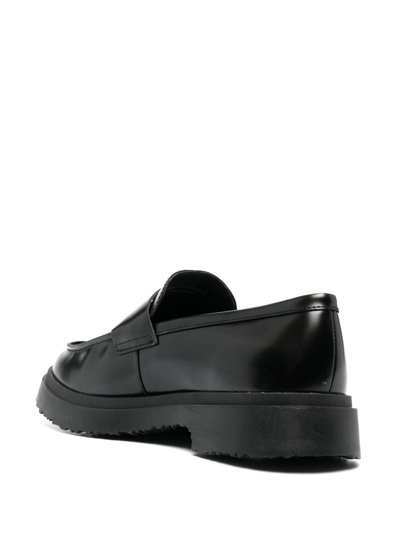 Shop Camper Walden Leather Loafers In Black