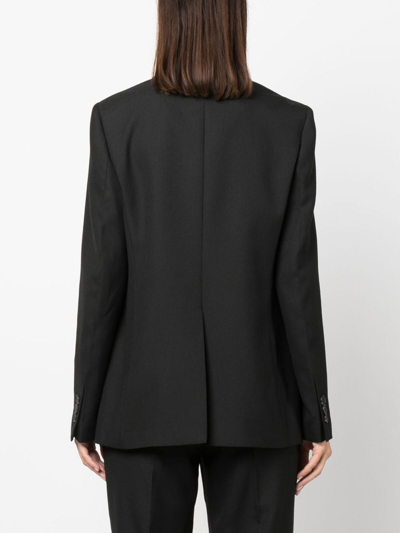Shop Calvin Klein Single-breasted Tailored Blazer In Black
