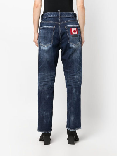 Shop Dsquared2 Straight-leg Jeans In Blue