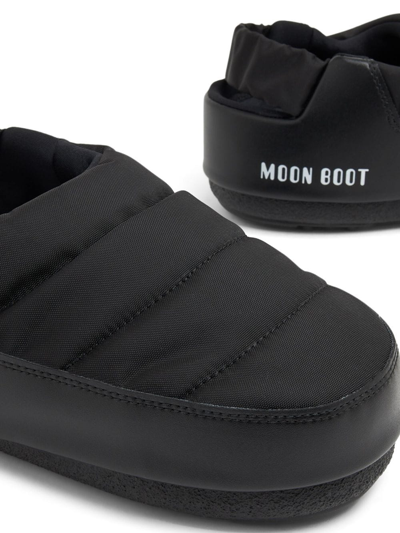 Shop Moon Boot Evolution Padded Flat Sandals In Black