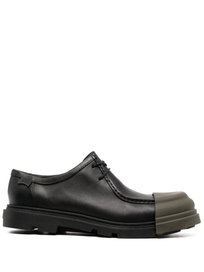 Shop Camper Junction Contrast Derby Shoes In Black