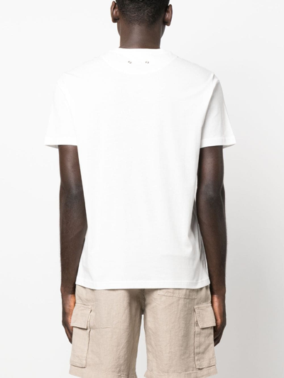 Shop Vilebrequin Chest-pocket Cotton T-shirt In 白色