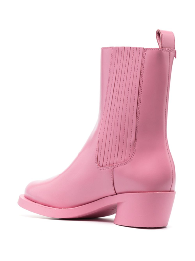 Shop Camper Bonnie 60mm Leather Boots In Pink