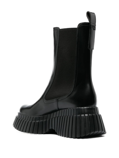 Shop Camper Bcn Elasticated-panel Ankle Boots In Black