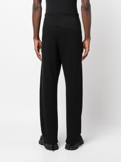 Dsquared2 Logo Cotton Track Pants In Black