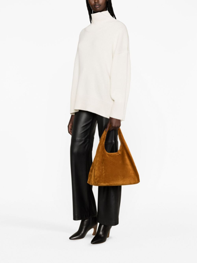 Shop Chloé Cashmere Roll-neck Sweater In Neutrals