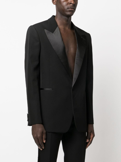 Alexander Mcqueen Single-breasted Suit Jacket In Black