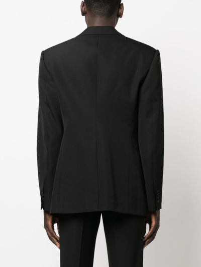 Alexander Mcqueen Single-breasted Suit Jacket In Black