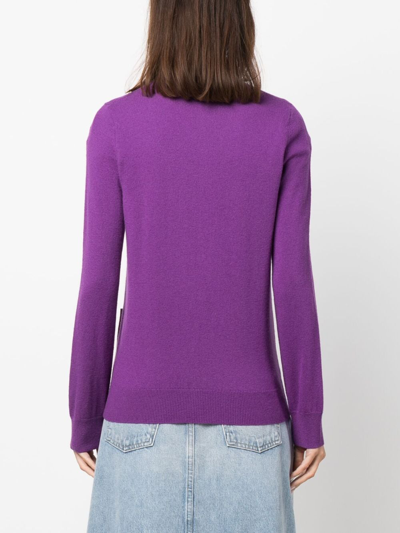 Apc A.p.c. Louisa Cardigan In Purple
