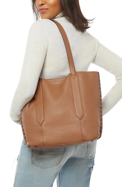 Shop Aimee Kestenberg Busy Bee Leather Unlined Tote In Maple