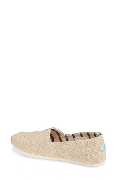 Shop Toms Alpargata Slip-on In Natural Heritage Canvas