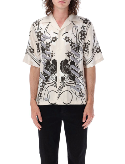 Shop Amiri Allover Floral Printed Short Sleeved Shirt In Multi