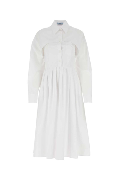Shop Prada Long Dresses. In White