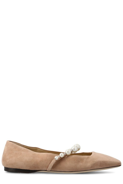 Shop Jimmy Choo Ade Flats In Pink